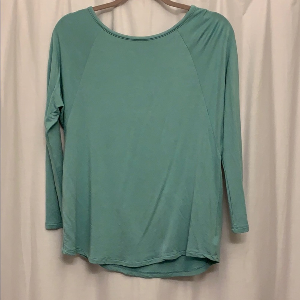 Light blue long sleeve top